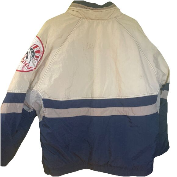 Vintage Starter NY Yankees Windbreaker Jacket Men’s Large MLB 90s Navy/White - Picture 5 of 8